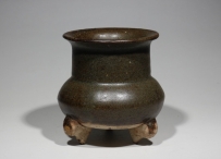 宋代 茶叶末 佛教 三足炉  NO.7424